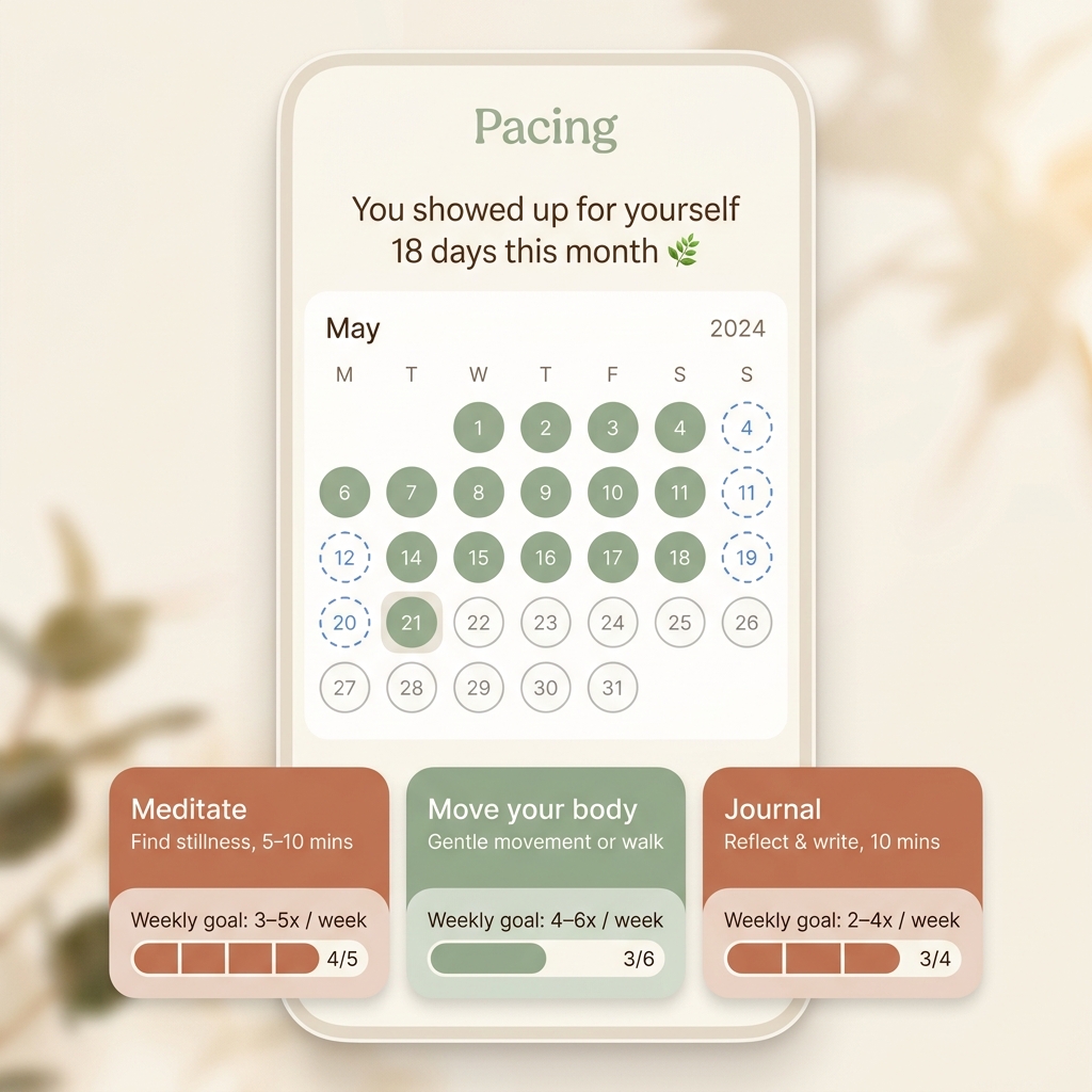 Pacing — Guilt-Free Habit Tracker